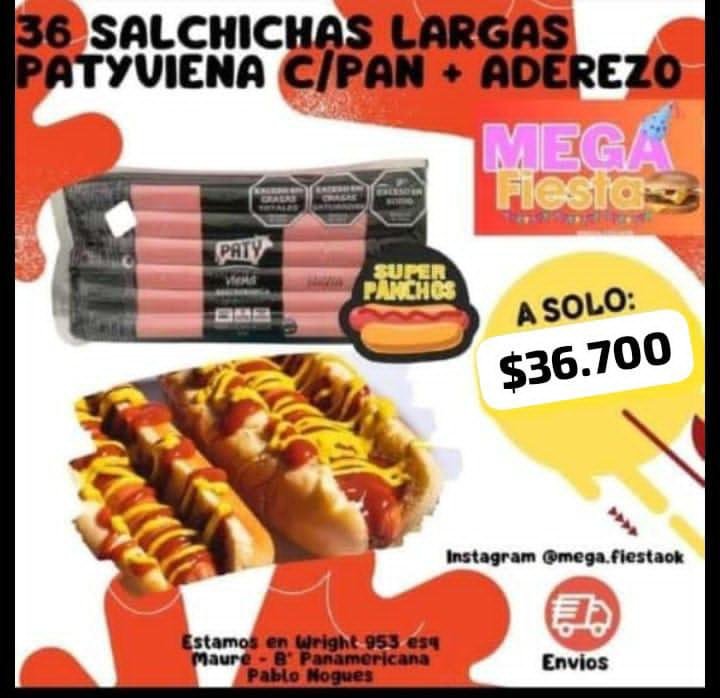 Promo salchichas largas marca Paty
